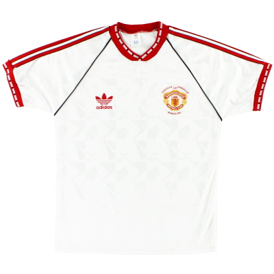 1991 Manchester United adidas ECWC Maillot * Menthe * M/L