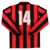 1992-93 AC Milan Home Shirt #14 L/S XS