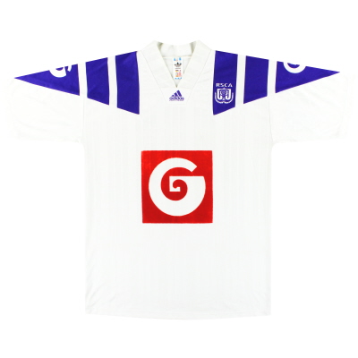 1992-93 Kemeja Kandang Adidas Anderlecht XL