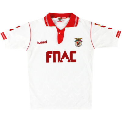 1992-93 Benfica Hummel Auswärtstrikot *Neuwertig* M
