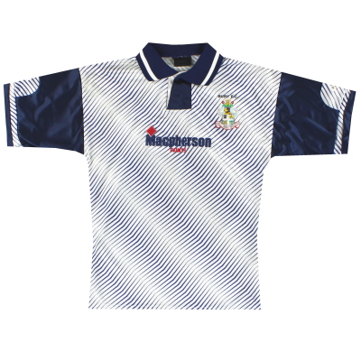 1992-93 Bury Matchwinner 홈 셔츠 XL.Boys