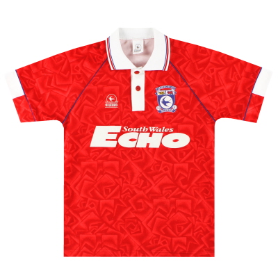 1992-93 Cardiff City uitshirt S