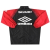 1992-93 Chaqueta ligera de entrenamiento Umbro Pro del Manchester United M