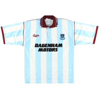 1992-93 West Ham Bukta Auswärtstrikot *Mint* L