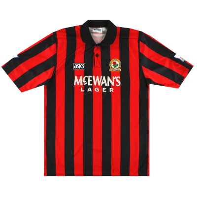 1992-94 Pemain Blackburn Asics Mengeluarkan Kaos Tandang L