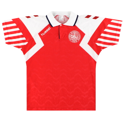 1992-94 덴마크 Hummel 홈 셔츠 M