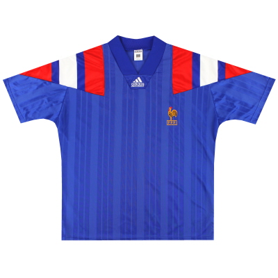 1992-94 Frankrijk adidas thuisshirt * Mint * L