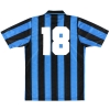 1992-94 Inter Milan Match Issue Home Shirt #18 S