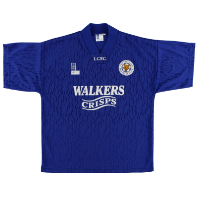 1992-94 Leicester Fox Leisure Home Shirt L 