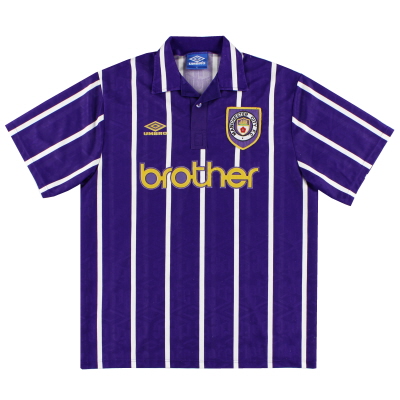 1992-94 Manchester City Umbro Away Shirt L.Boys 