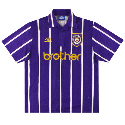 1992-94 Manchester City Umbro Auswärtstrikot XL