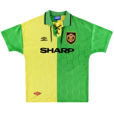1992–94 Manchester United Umbro Newton Heath Ausweichtrikot M. Jungen