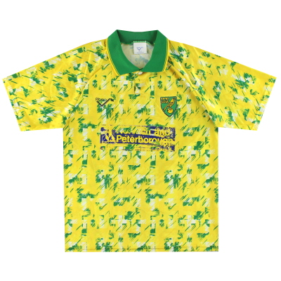 Norwich City Ribero thuisshirt 1992-94 M