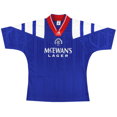 1992-94 Rangers adidas Home Shirt * Comme neuf * M/L