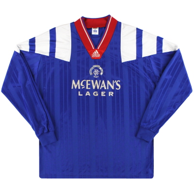1992-94 Rangers adidas Player Issue Home Shirt /