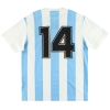 1992 Argentina adidas Match Issue Home Maglia n. 14 (Cagna) v Galles M