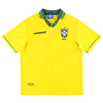 1993-94 Brazil Umbro Baju Rumah XL