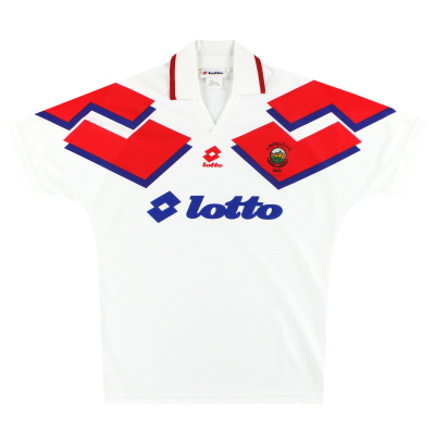 1993-94 Linfield Lotto Away Shirt * Seperti Baru * L