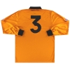 1993-94 Wolves Match Issue Home Shirt L/S #3 L