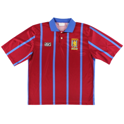 1993-95 Aston Villa Asics Home Shirt L