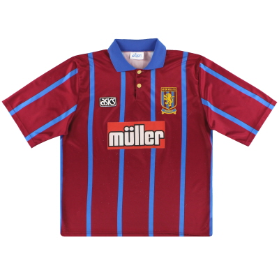 1993-95 Aston Villa Asics Home Shirt M 