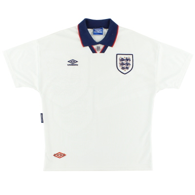 1993–95 England Umbro Heimtrikot Nr. 10 M