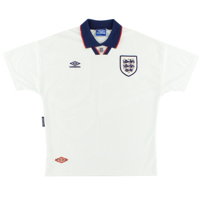 1993-95 England Umbro Home Shirt #10 M