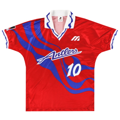 1993-95 Camiseta local Kashima Antlers Mizuno Kashima # 10 *Mint* L