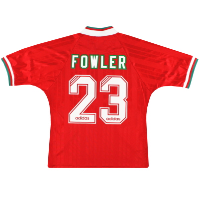 1993-95 Liverpool adidas thuisshirt Fowler #23 L