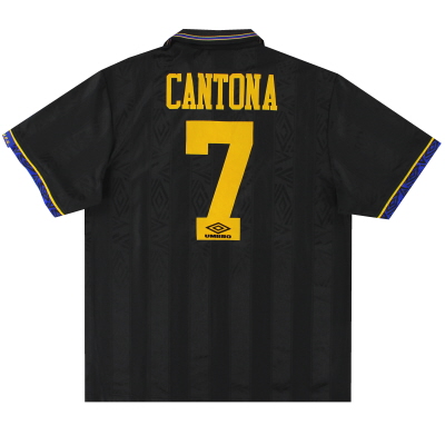 1993-95 Camiseta visitante Umbro del Manchester United Cantona # 7 XL