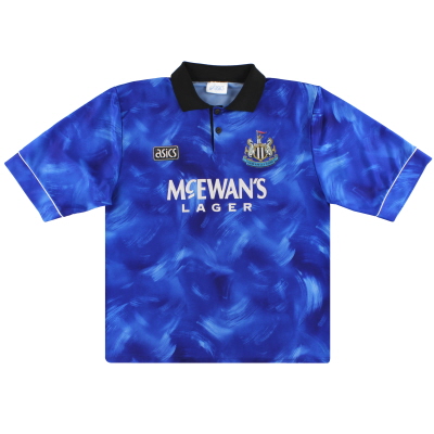 1993-95 выездная футболка Newcastle Asics *Мятный* M