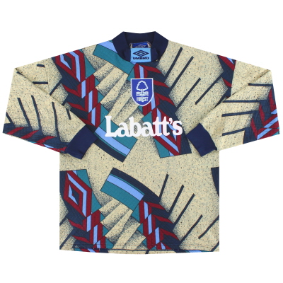 1993-95 Nottingham Forest Umbro Goalkeeper Shirt #1 L