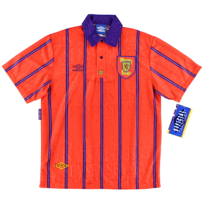 1993-95 Schottland Umbro Auswärtstrikot *mit Etiketten* L
