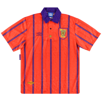 1993-95 스코틀랜드 움 브로 어웨이 셔츠 L