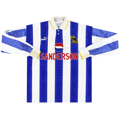 1993-95 Sheffield Wednesday Puma Match Worn Home Shirt #5 XL