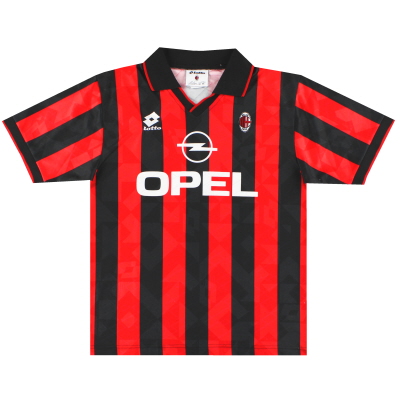 1994-95 Pemain Lotto AC Milan Mengeluarkan Baju Kandang #18 L