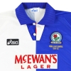 1994–95 Blackburn Asics „Champions“ Heimtrikot *Neuwertig* XL