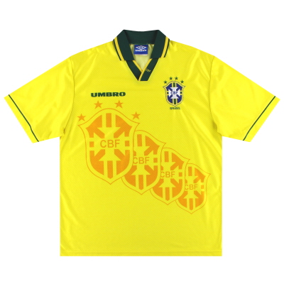 1994-95 Brazil Umbro Baju Rumah XL