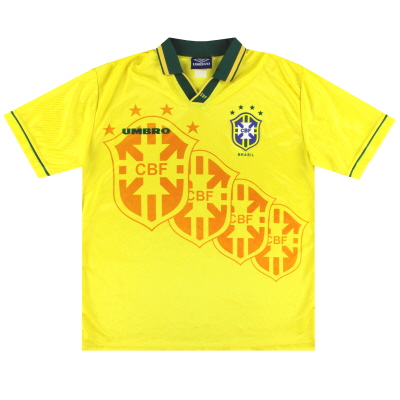1994-95 Brazil Umbro Home Shirt L 