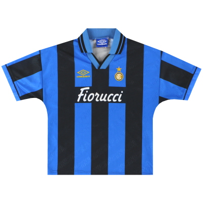 1994-95 Интер Милан Umbro домашняя футболка Y