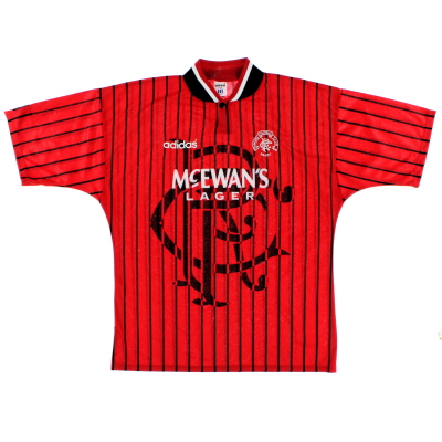 1994-95 Rangers adidas camiseta de visitante L