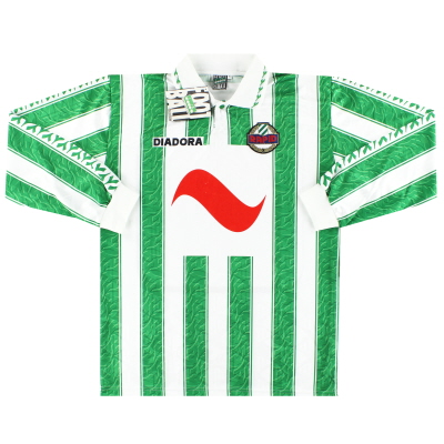 1994-95 Camiseta local Diadora del Rapid Vienna L/S *con etiquetas* XL