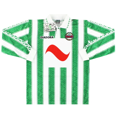 Kemeja Kandang Diadora Rapid Vienna 1994-95 L/S *dengan tag* XL