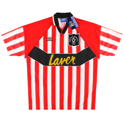 1994-95 Baju Rumah Umbro Sheffield United * dengan label * XL