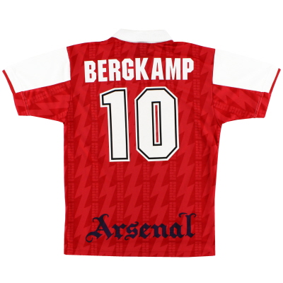 1994-96 Kemeja Kandang Nike Arsenal Bergkamp #10 L