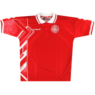 1994-96 Denemarken Hummel Thuisshirt *Als Nieuw* L