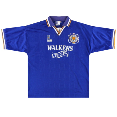 1994-96 Leicester Fox ocio casa camiseta L