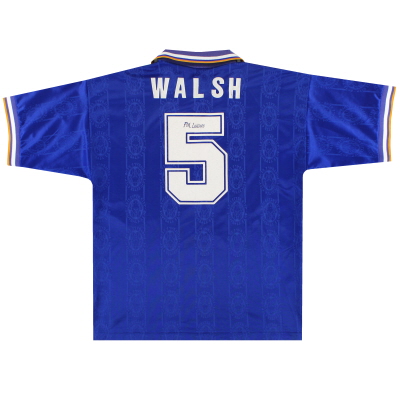 1994-96 Лестер домашняя рубашка Уолш # 5 л