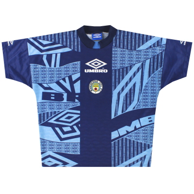 1994-96 Manchester City Umbro Trainingsshirt L