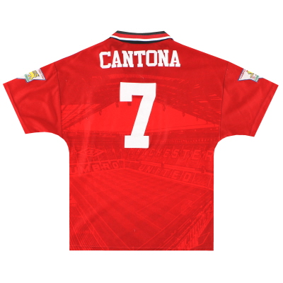 1994-96 Manchester United Umbro Maillot Domicile Cantona # 7 XL.Boys